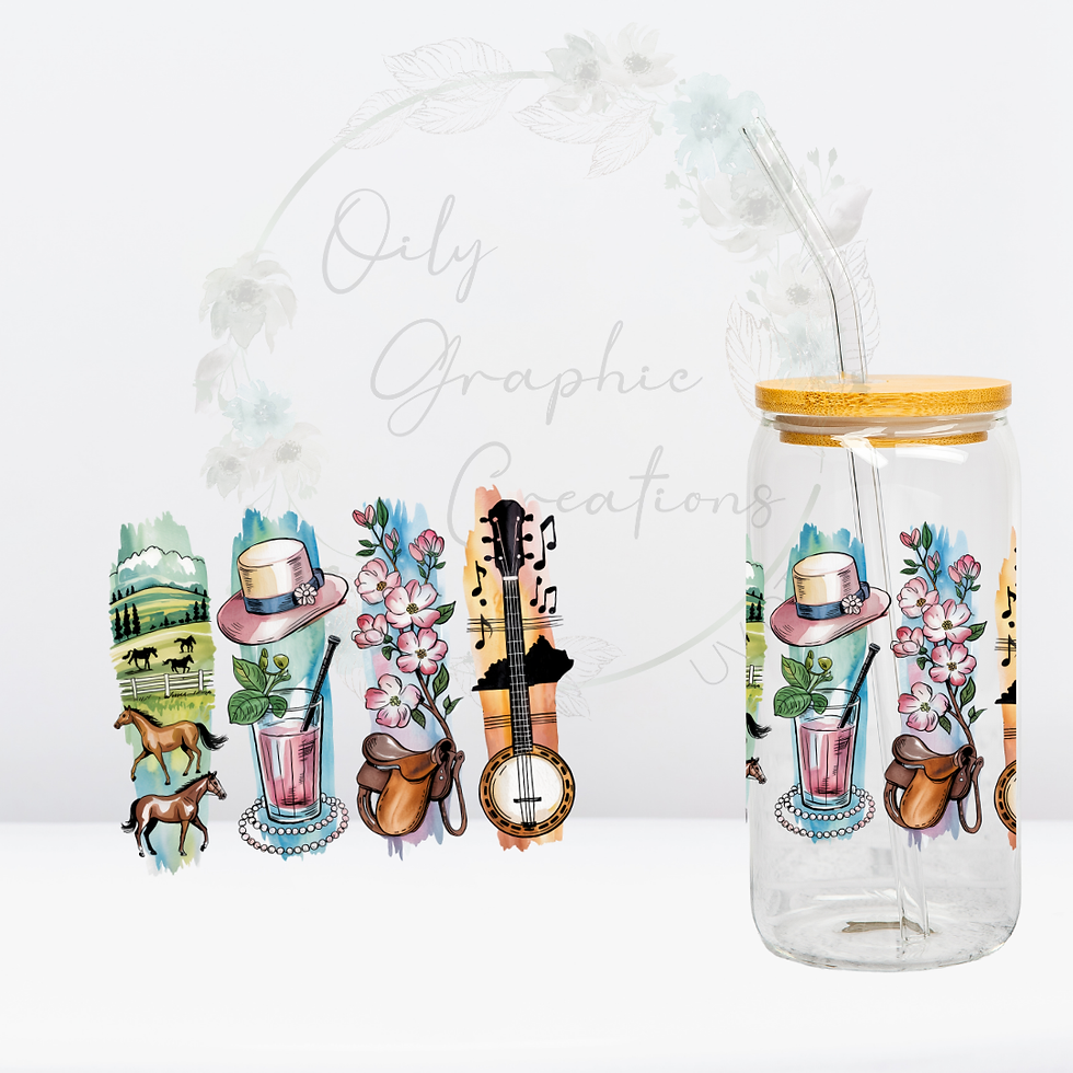 Kentucky Watercolor- UV DTF Decal