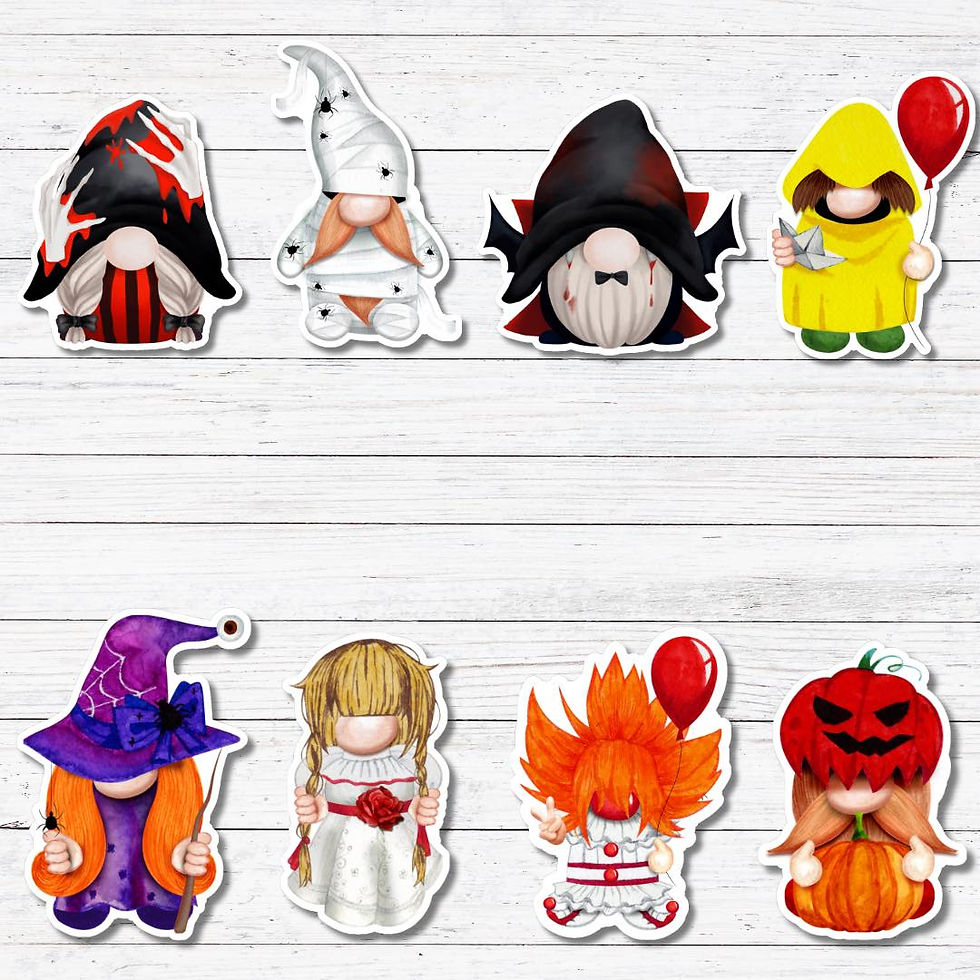 Scary Gnome Stickers/Magnet