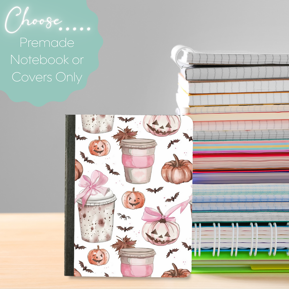 Halloween Drinks Mini Composition Notebook & Covers