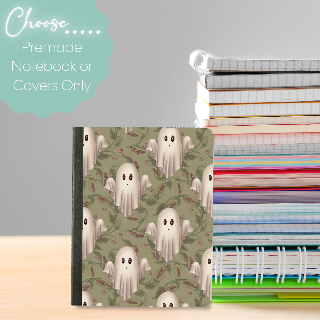 Ghost & Venus Fly Traps Mini Composition Notebook & Covers