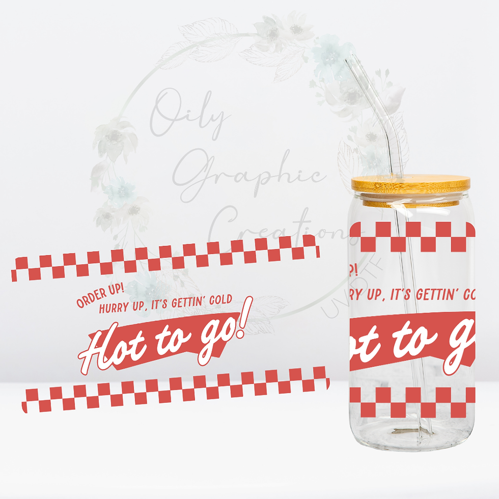 Red Hot to Go- UV DTF Wrap