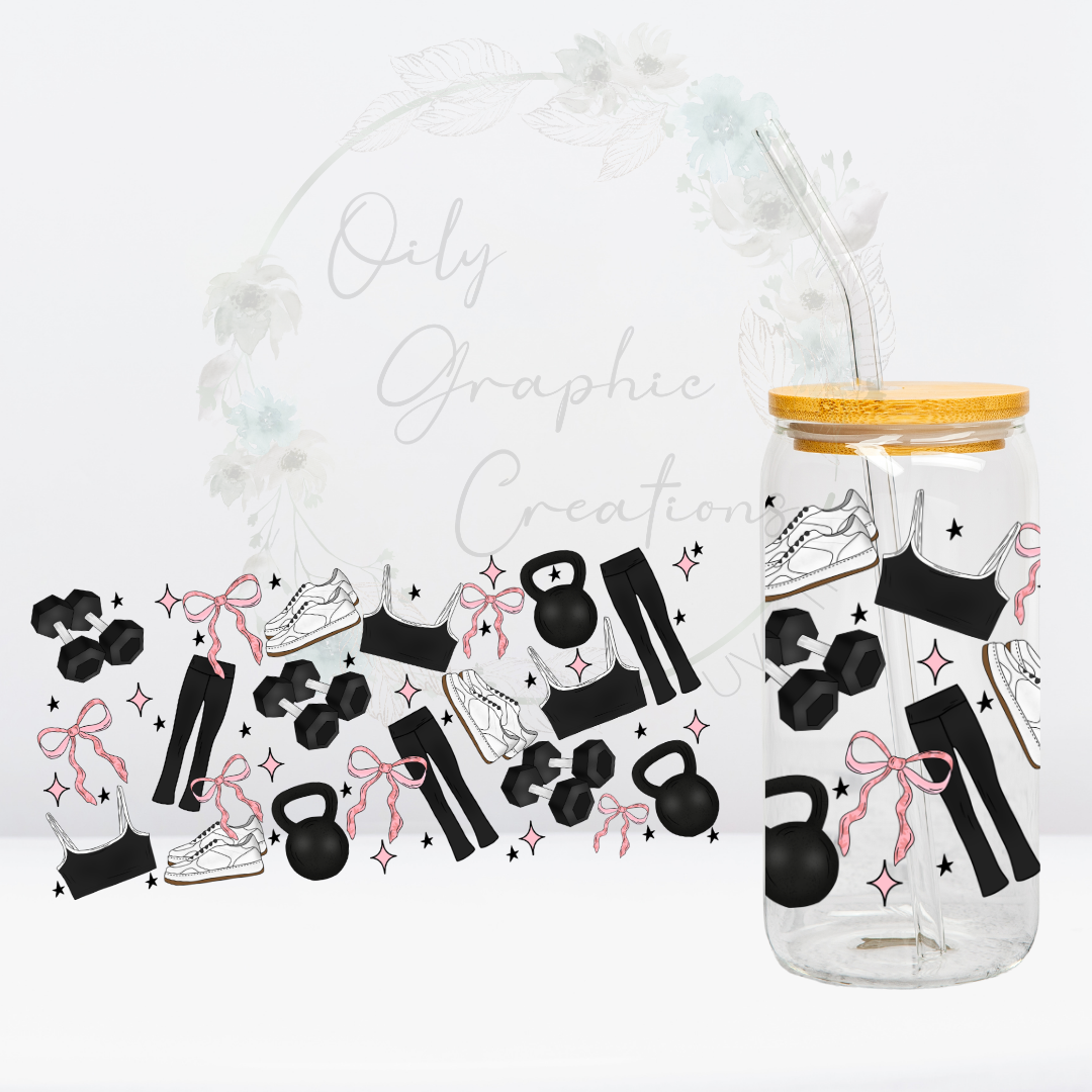 Fitness Instructor UV DTF Wrap