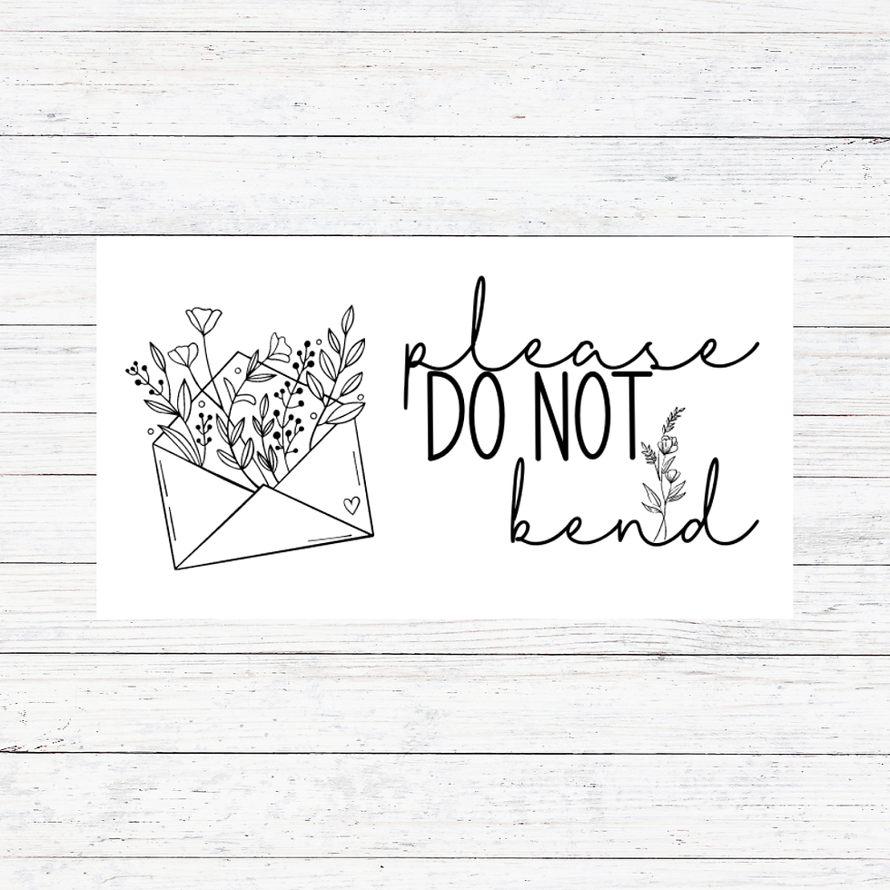 Thumbnail: Do Not Bend Flowers- Munbyn Stickers
