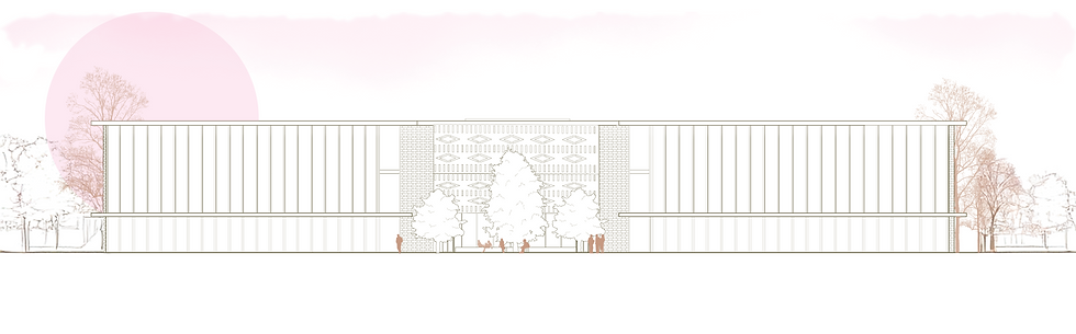 ELEVATION FROM COURTYARD