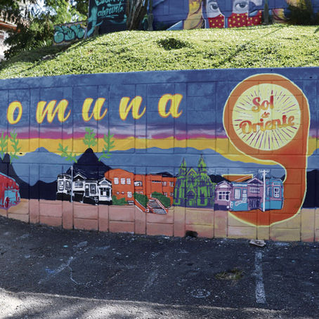 Brilla el sol en la 9 con el nuevo mural en la Casa de la Cultura