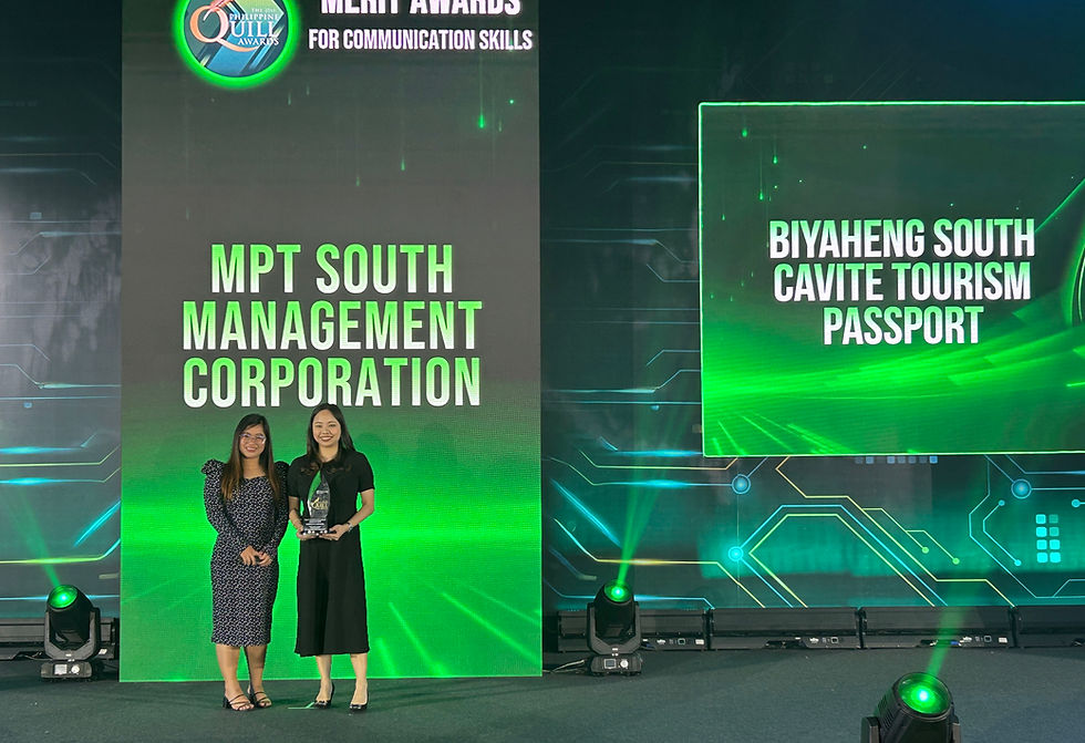 City of Manila—Metro Pacific Tollways South (MPT South), a unit of Metro Pacific Tollways Corporation (MPTC), proudly received the Award of Merit at the 21st Philippine Quill Awards for its ‘Biyaheng South’ Cavite Tourism Passport.  