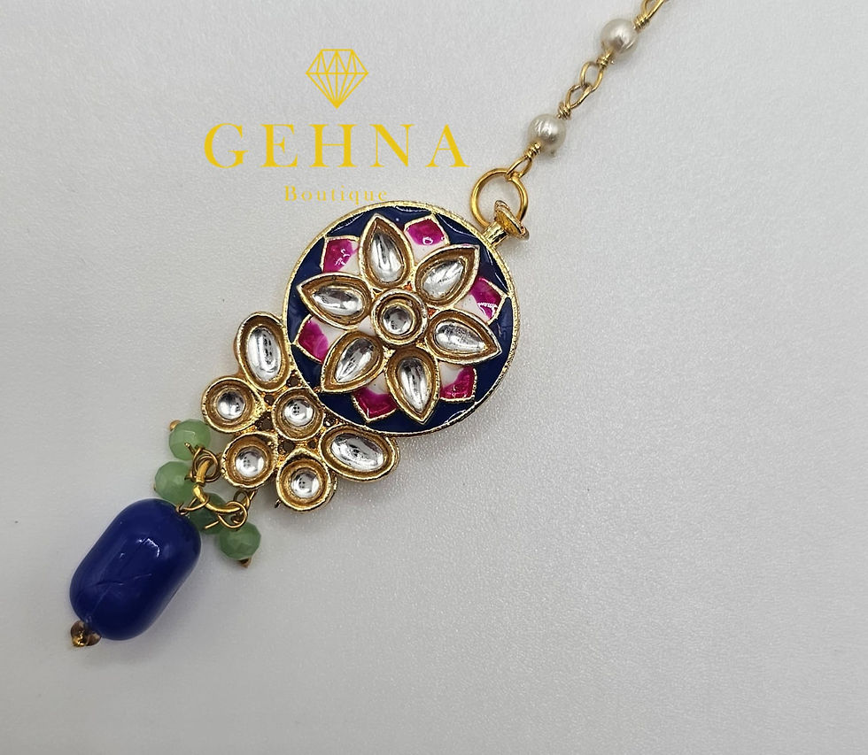 Thumbnail: Preet; Necklace, Earring & Maang Tikka Set