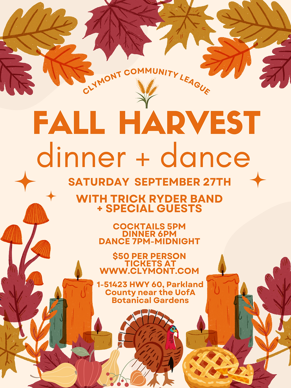 Clymont Fall Harvest Dinner + Dance