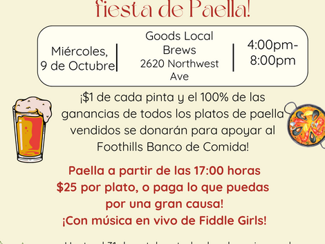 Paella and Pints Feast!