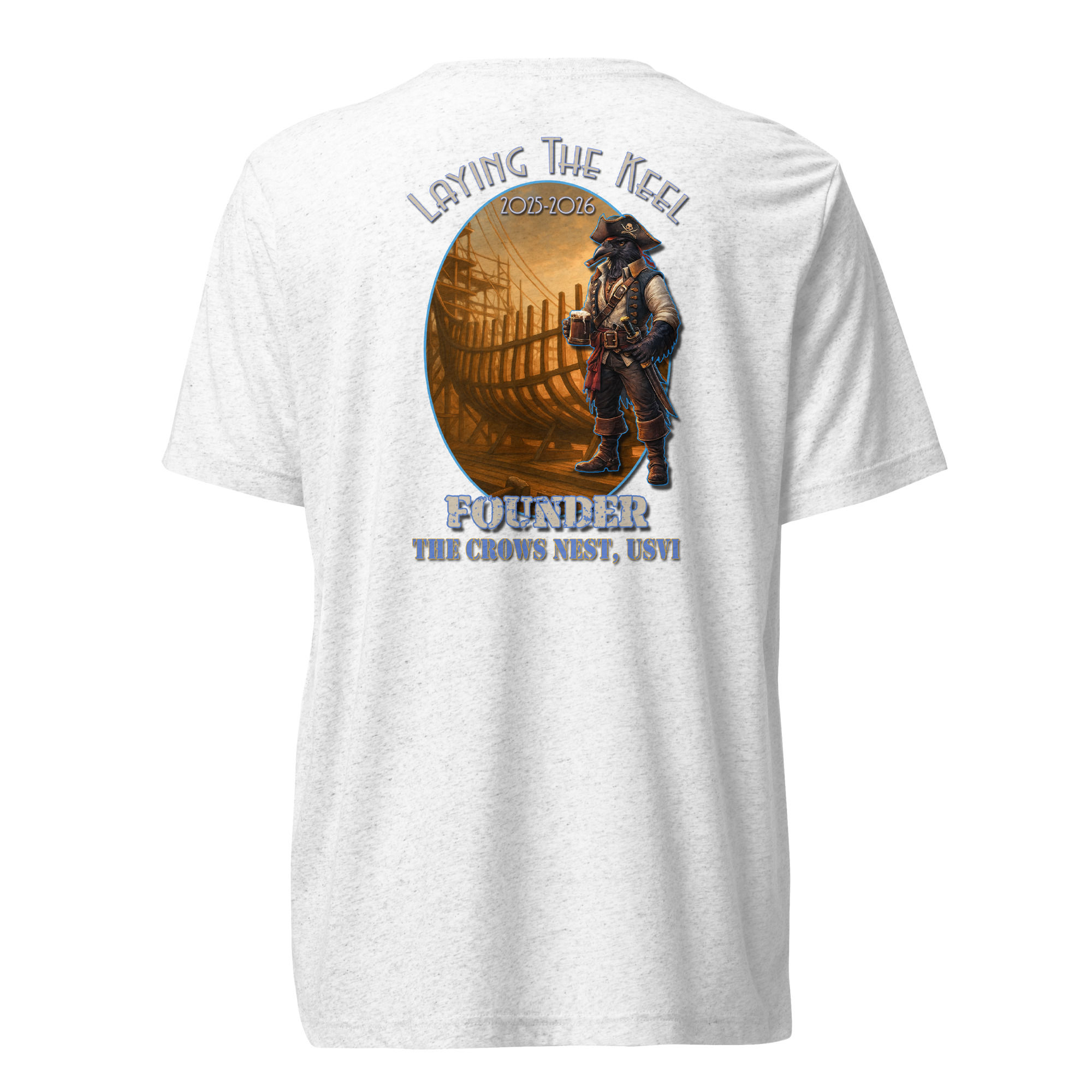 "Founder - Laying the Keel" Short sleeve t-shirt