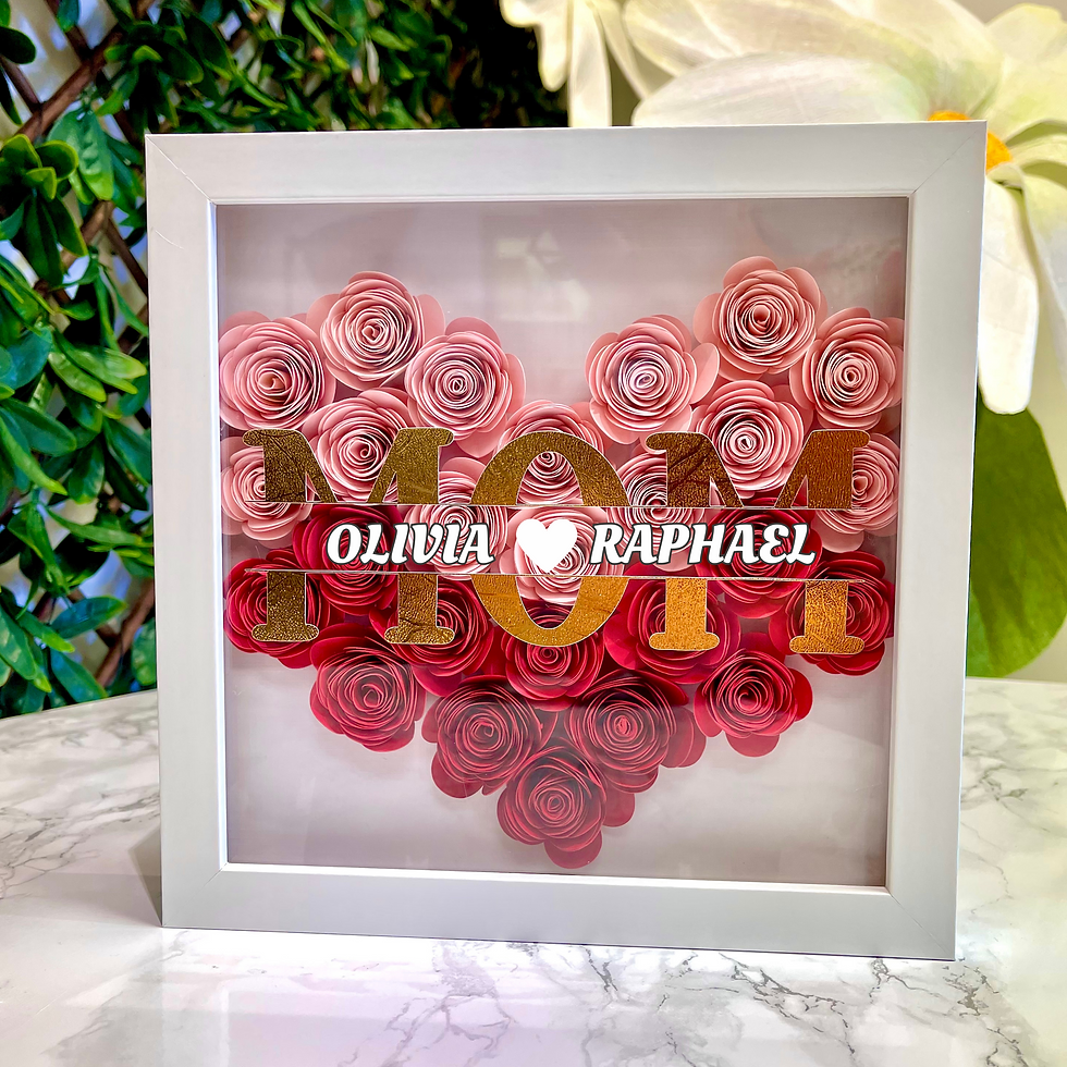 Mother's Day "Roses" Shadow Box Make n' Craft