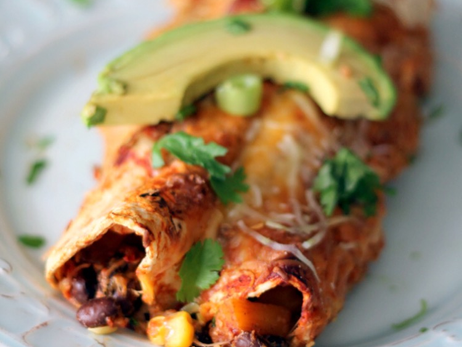 Wellness Wednesday- Spicy Sweet Potato Black Bean Enchiladas
