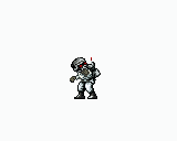 手榴弾を投げるゾンビ兵士のドット絵アニメーション
