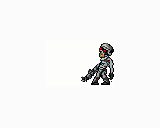 銃を撃つゾンビ兵士のドット絵アニメーション