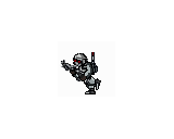 走る兵隊のドット絵アニメーション