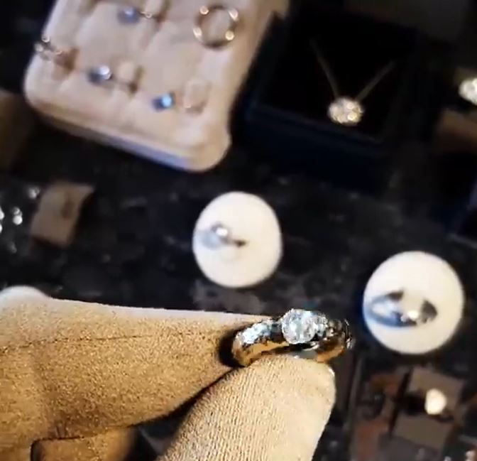 Thumbnail: 0.70 Carat Tumbled Retro Solitaire