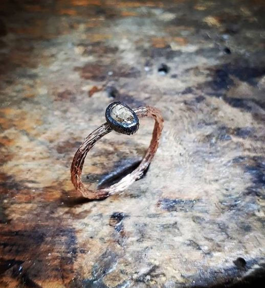 Thumbnail: Natural Champagne Diamond Branch Ring