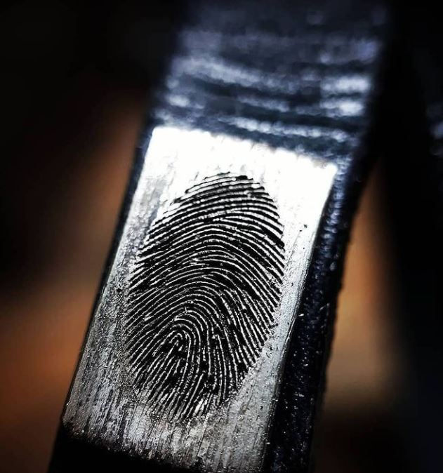Thumbnail: Fingerprint Leather Bracelet