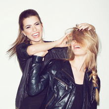 Fashion Models Having Fun