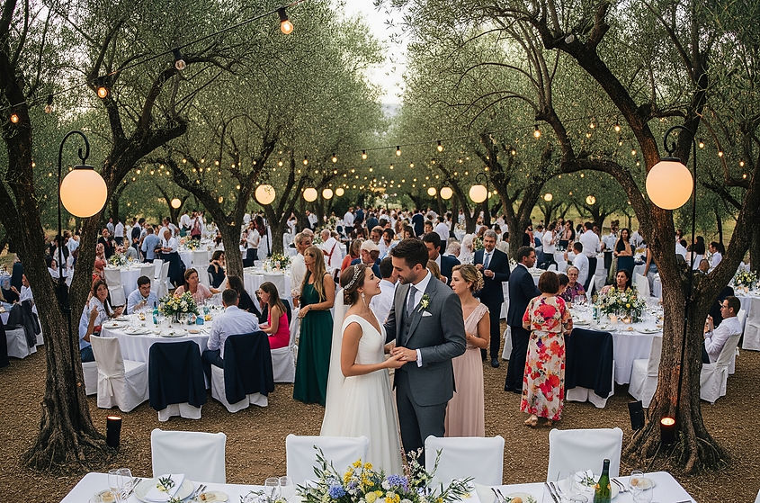 wedding in a olive grove
