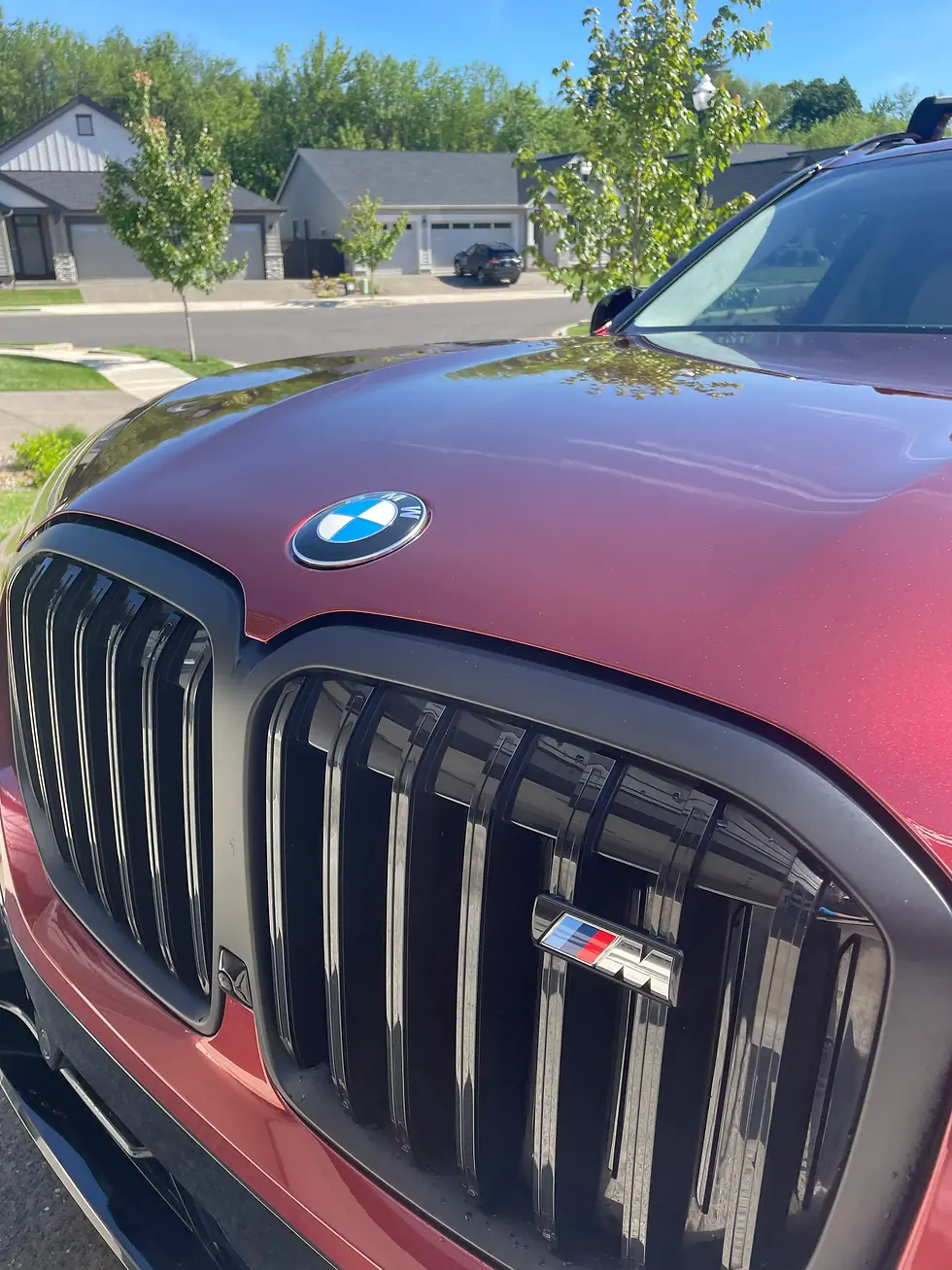 Red BMW Freshly Hand Waxed Near Battle Ground Lake | Bliss Auto Detailing