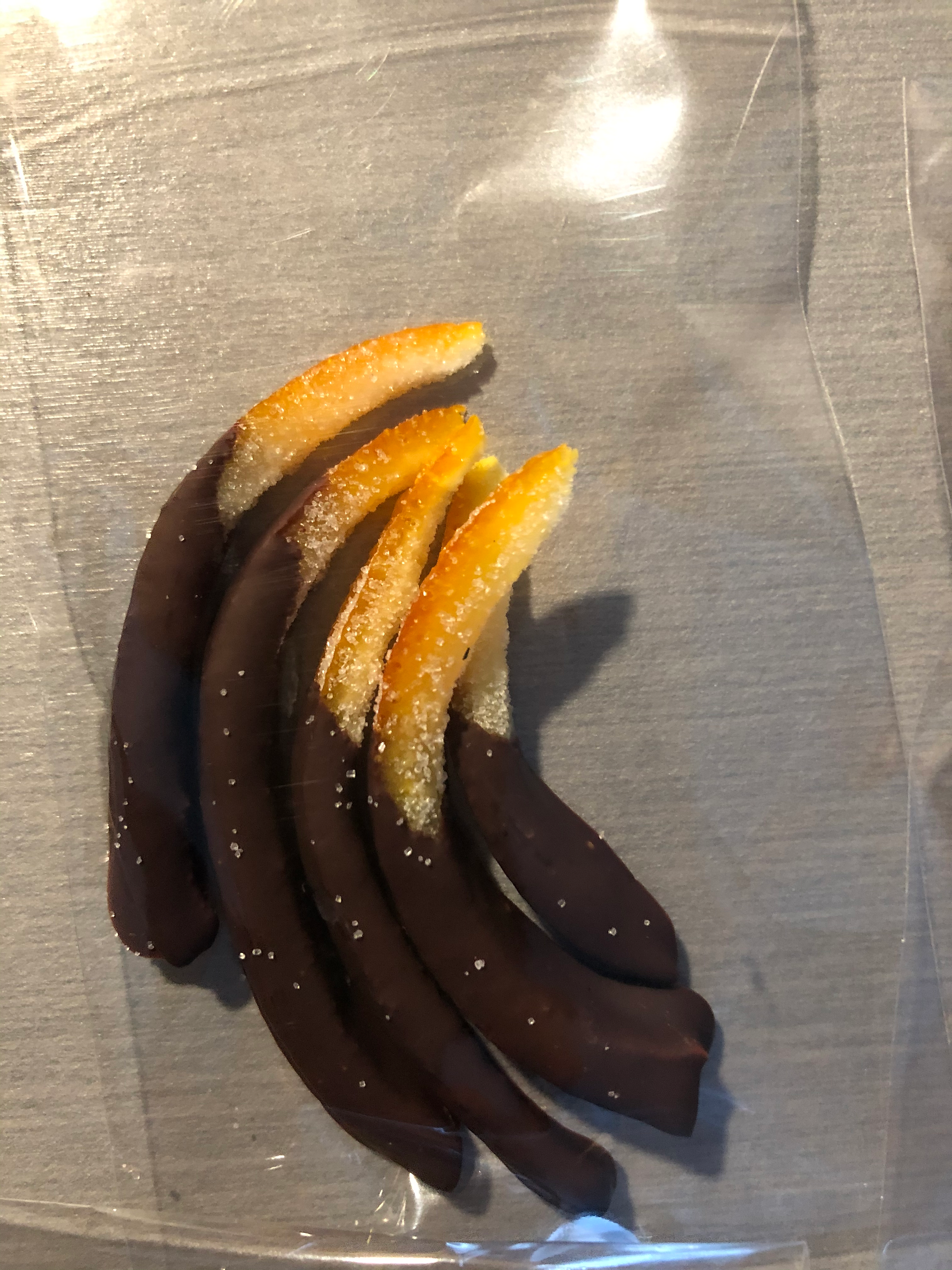Oranges confites au chocolat 