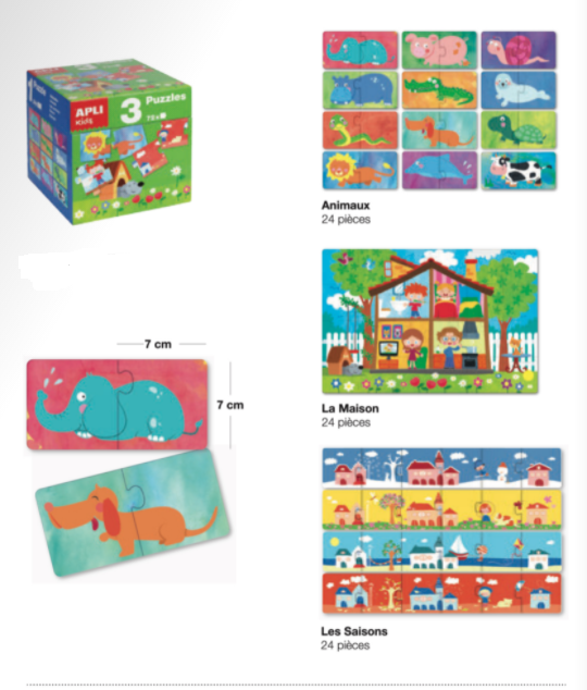 Miniature : Cube 3 puzzles en 1 (24 pièces)