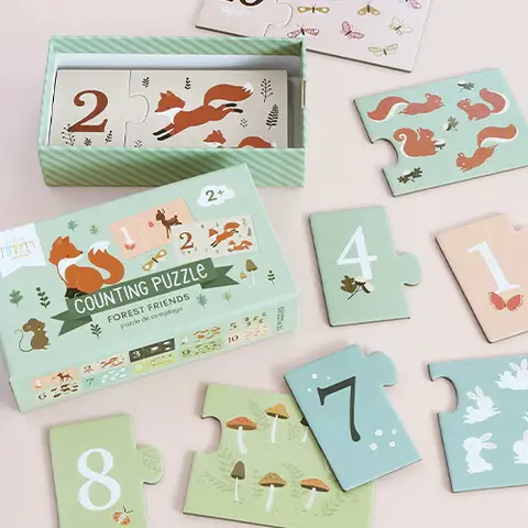 Miniature : Puzzle de comptage : amis de la forêt