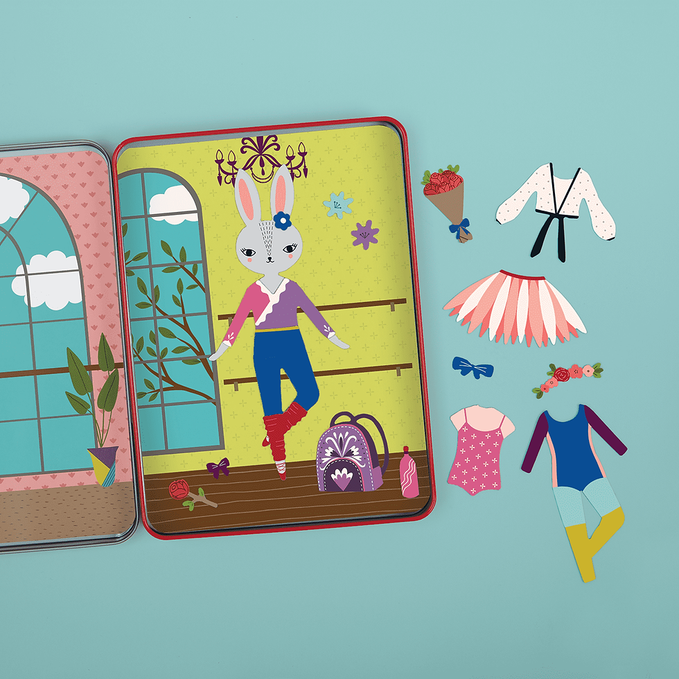 boîte magnétique : danseuses