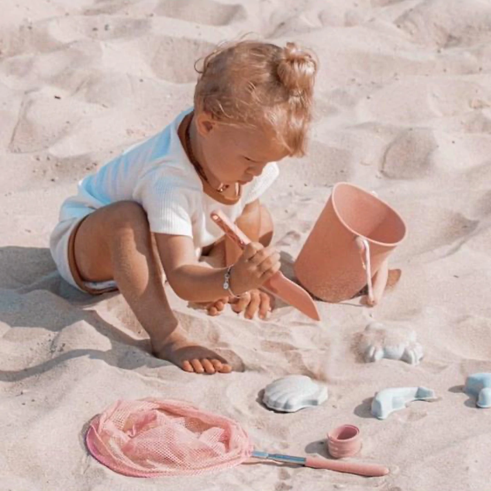 Miniature : Moules de plage menthe en silicone