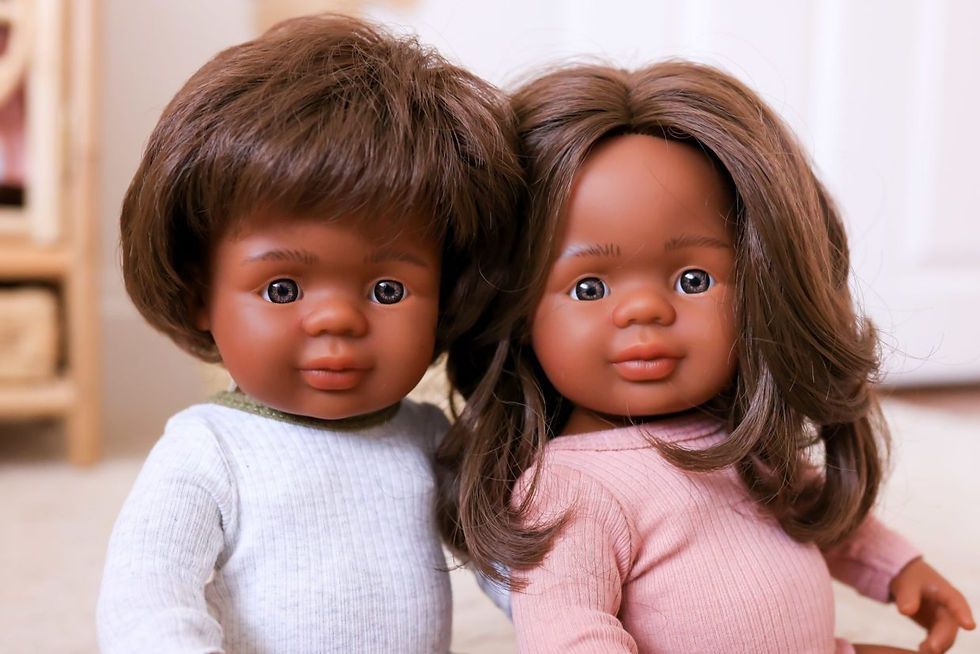 Miniature : Poupée fille d'origine aborigène 38cm