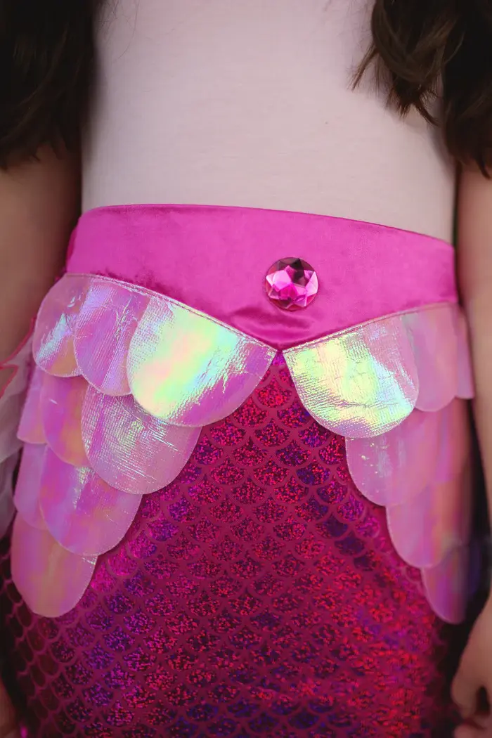 Miniature : Ensemble queue de sirène avec bandeau - rose (5-6ans)