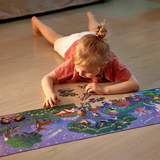 Miniature : Puzzle fluo forêt des fées 1m50