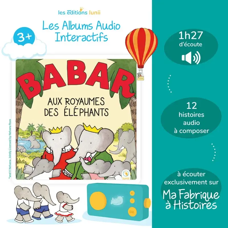 Coffret Babar dès 3 ans lunii