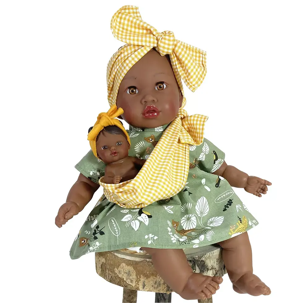 Miniature : Alika avec bébé jaune