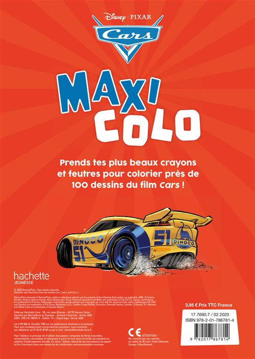 Miniature : CARS - Maxi Coloriage