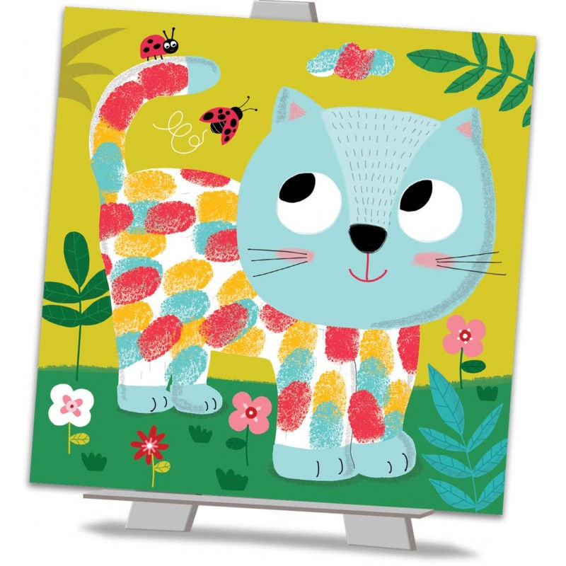 Miniature : Cartes à créer "Peinture au doigt" : animaux