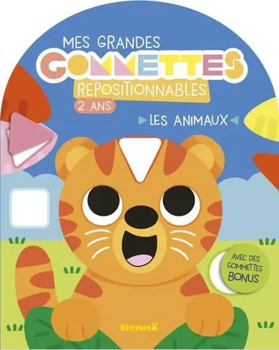Mes grandes gommettes repositionnables : Les animaux