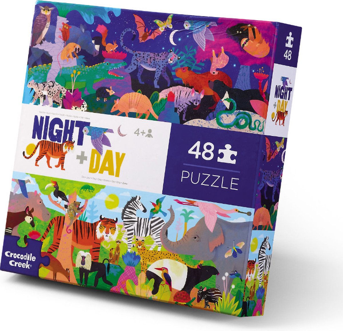 Puzzle opposés jour et nuit - 48 pièces