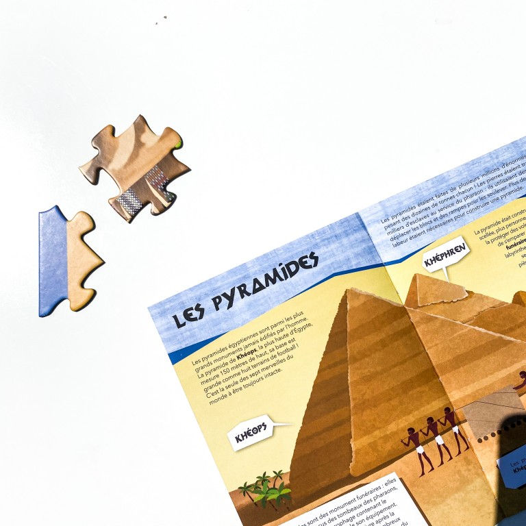 Miniature : Livre et puzzle 200 pièces - L'égypte ancienne