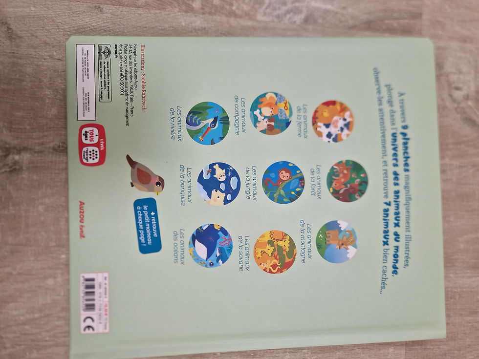 Miniature : Cherche et trouve des tout-petits chez les animaux