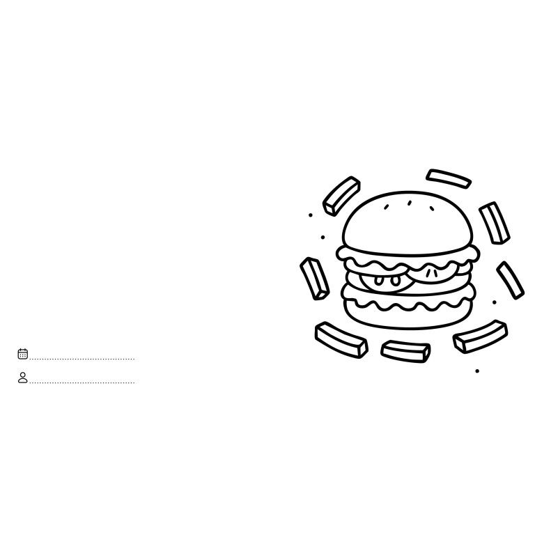 Miniature : Let's colour :  La nourriture