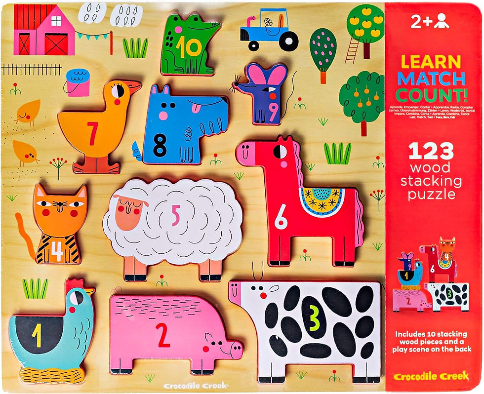 Miniature : Puzzle en bois 3 en 1 : la ferme