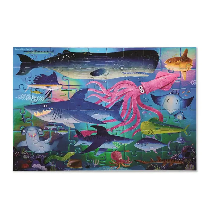Miniature : Puzzle holographique Les requins  - 60 pièces