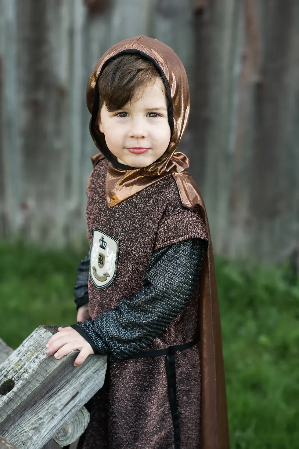 Miniature : Ensemble chevalier cuivré/noir (3-4ans)