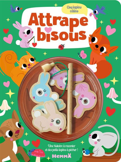 Attrape-bisous – Cinq lapins câlins 🐰💕