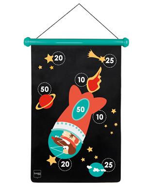 Jeu de fléchettes magnétique : recto-verso - astronaute