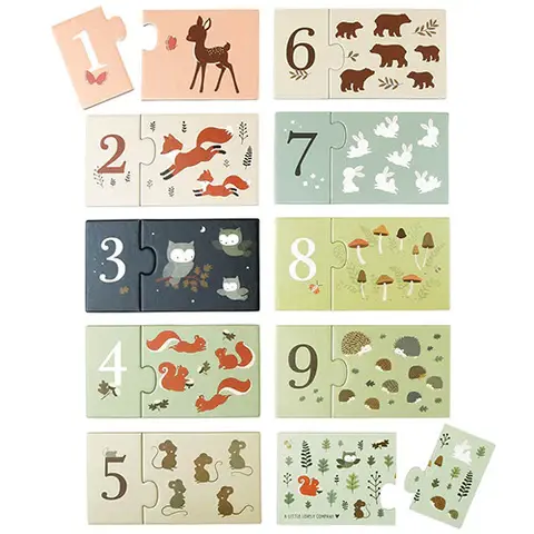 Miniature : Puzzle de comptage : amis de la forêt