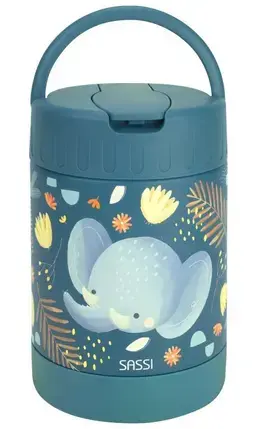 Miniature : Thermo acier inoxydable 350 ml - Chewy l'éléphant