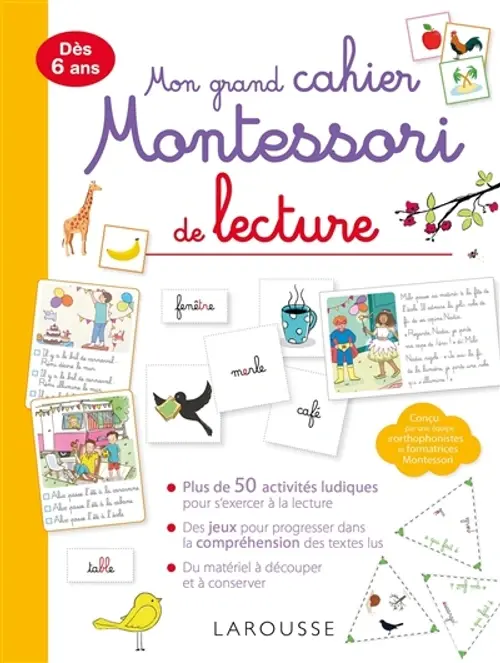 Mon grand cahier Montessori de lecture dès 6 ans